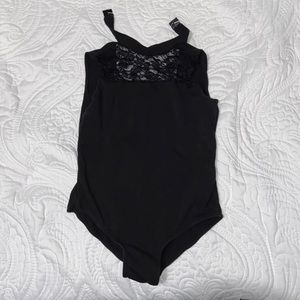 black leotard